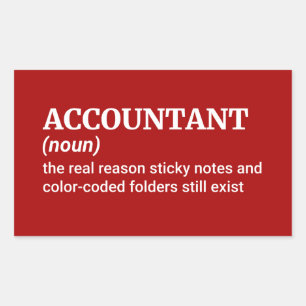 Accounting Humor Rectangular Sticker