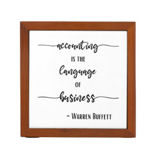 Accounting Language of Business Desk Organizer