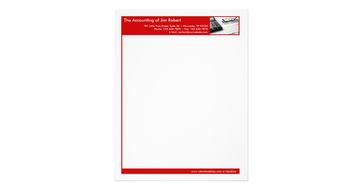 Accounting Letterhead | Zazzle.com