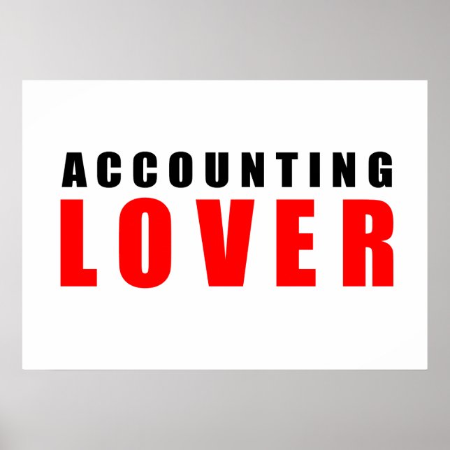 Accounting lover poster (Front)