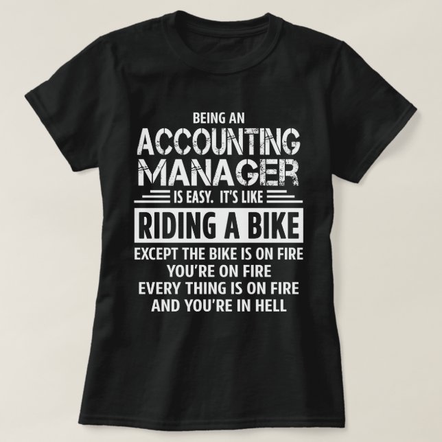 Accounting Manager T-Shirt (Design Front)