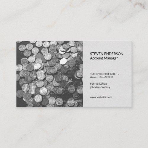 Accounting  Money Management Business Card