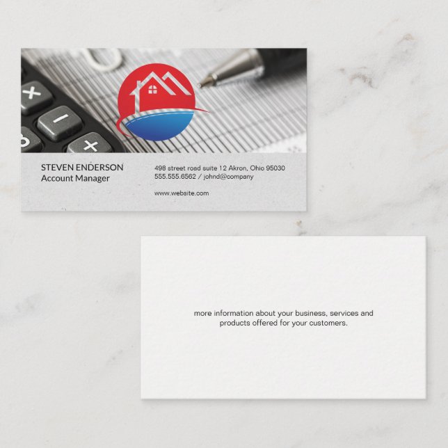 Accounting | Money Management | Financial Business Card (Front/Back)