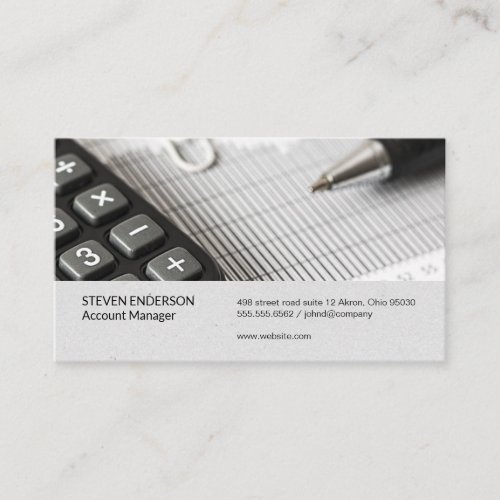Accounting  Money Management  Investments Business Card