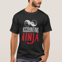 Accounting Ninja T-Shirt Office Finance Math Men 