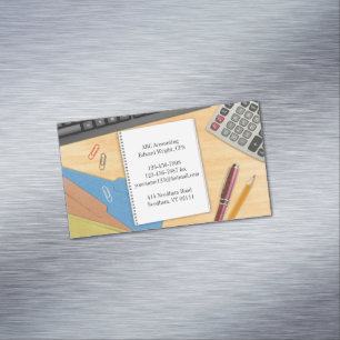 Accounting Office Business Card Magnet