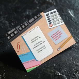Accounting Office Services Postcard Template