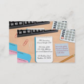Accounting Office Work Business Card (Front/Back)