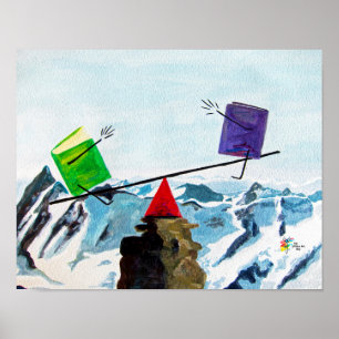 Accounting Poster Art Balance the Books