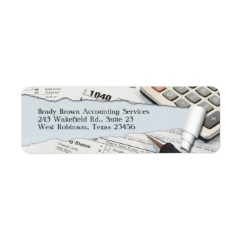Accounting Return Address Label by all_items at Zazzle