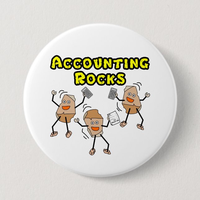 Accounting Rocks Button (Front)