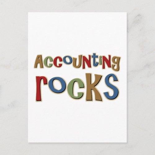 Accounting Rocks Postcard