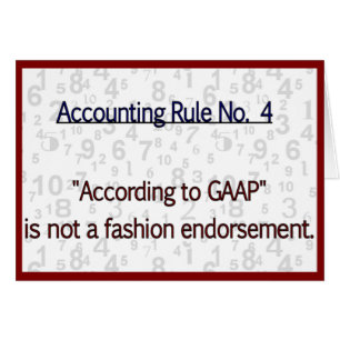 Accounting Rule GAAP Cards