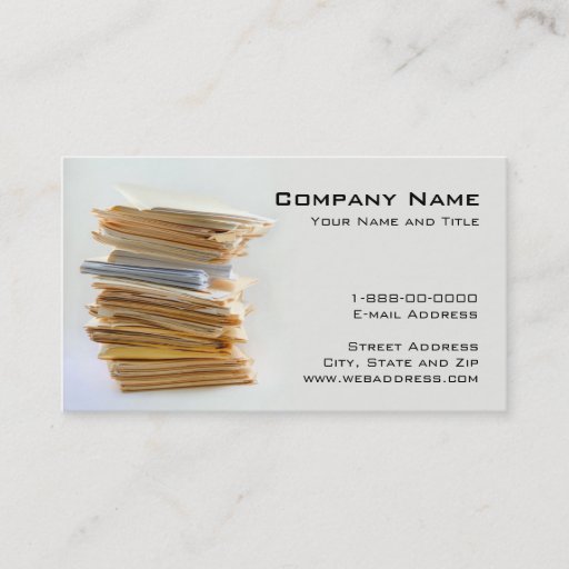 Customizable Accounting Services Business Card
