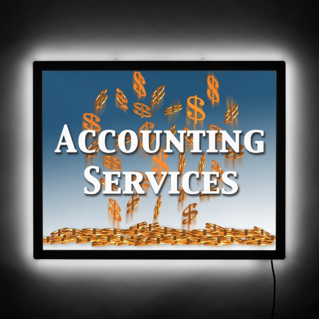 Accounting Services Business LED Sign (Front)