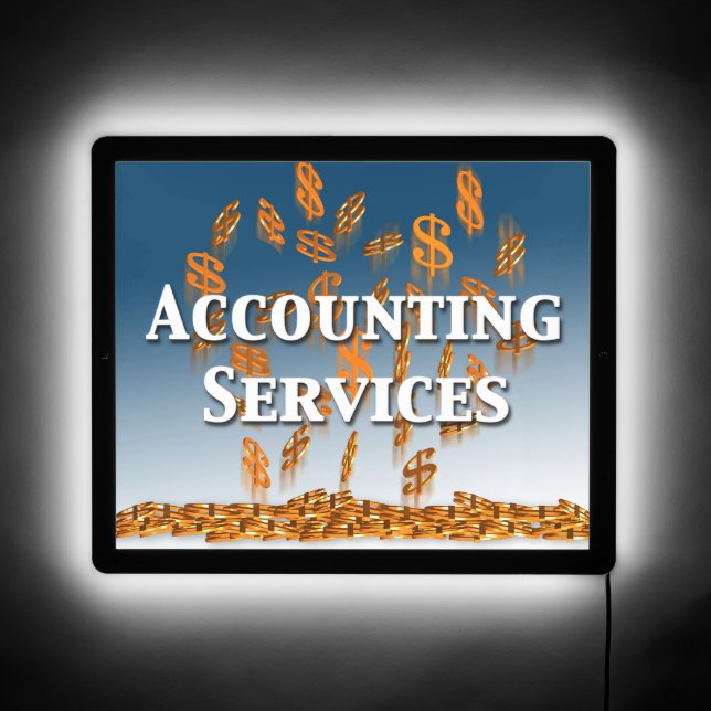 Accounting Services Business LED Sign (Front)