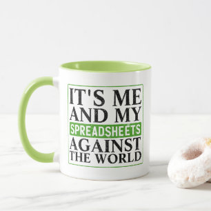 Accounting Spreadsheet Funny Saying Coffee Mug