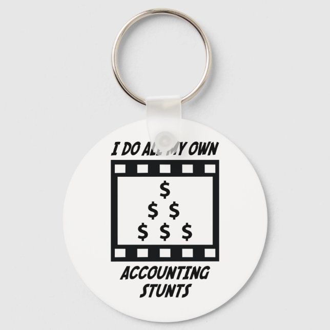 Accounting Stunts Keychain (Front)