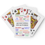 Accounting Swear Words Accountant Gift Idea Poker Cards