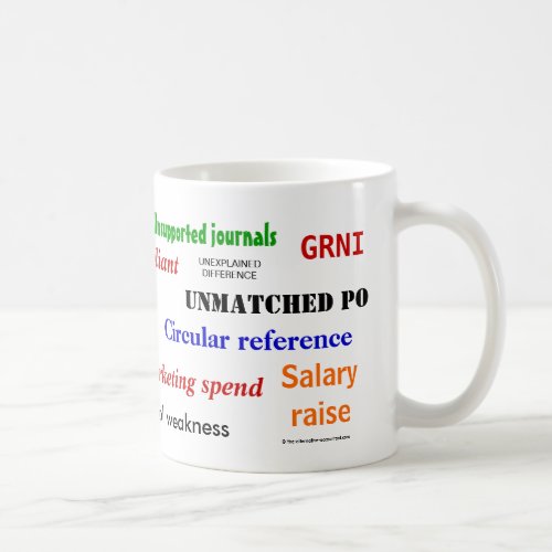 Accounting Swear Words Coffee Mug