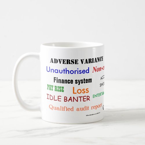 Accounting Swear Words Cruel Funny Accountant Joke Coffee Mug