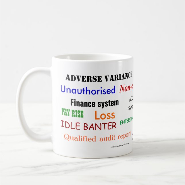 Accounting Swear Words Cruel Funny Accountant Joke Coffee Mug (Left)