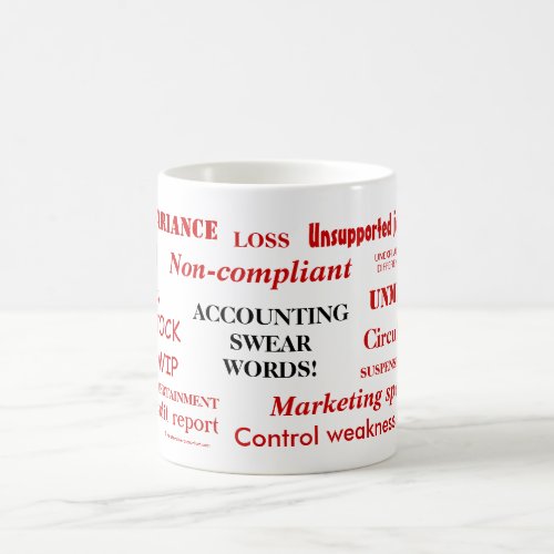 Accounting Swear Words Funny Accountant Joke Gift Coffee Mug