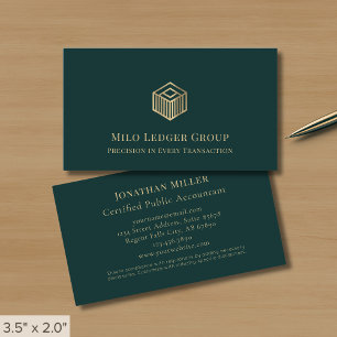 Accounting Tax Preparer Financial Professional Business Card