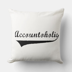 Accountoholic Throw Pillow
