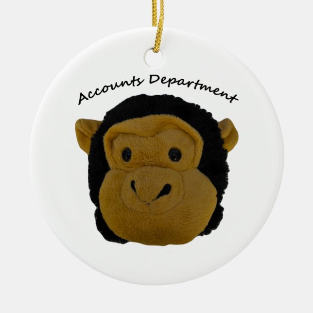 Accounts Department. Funny Gifts for  work persons Ceramic Ornament (Front)