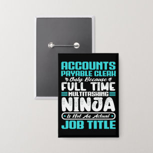 Accounts Payable Clerk Job Title Profession Skills Button