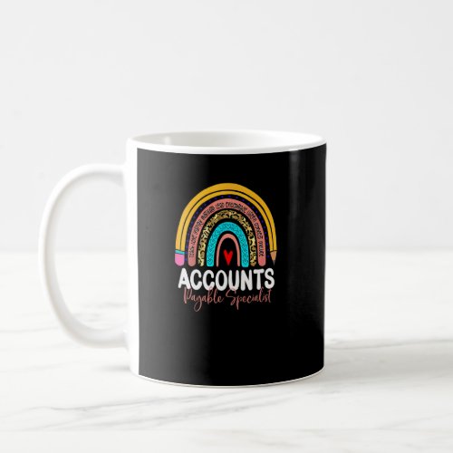 Accounts Payable Specialist Leopard Rainbow Accoun Coffee Mug