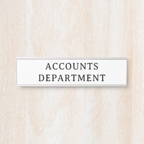 ACCOUNTS | Professional Modern Door Name Plate