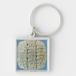 Accounts Table with cuneiform script, c.2400 BC (t Keychain