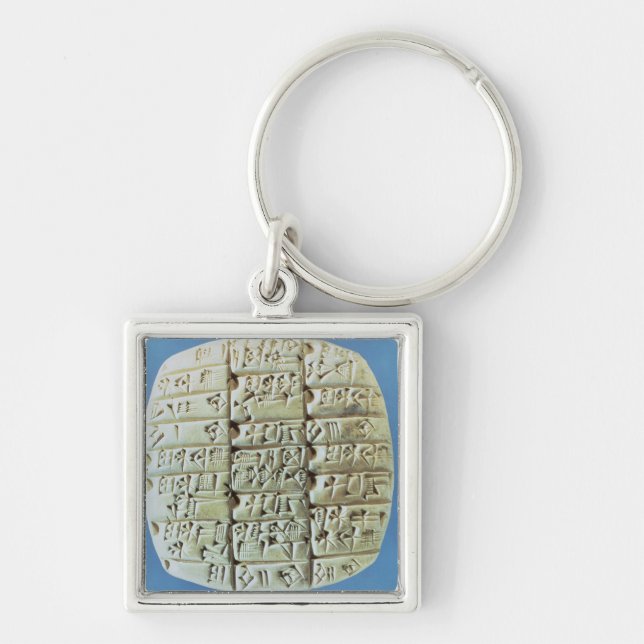 Accounts Table with cuneiform script, c.2400 BC (t Keychain (Front)