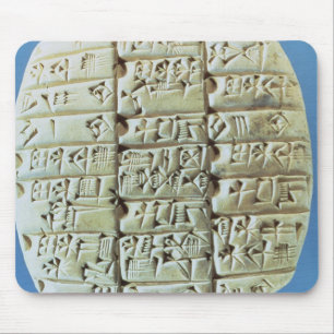 Accounts Table with cuneiform script, c.2400 BC (t Mouse Pad