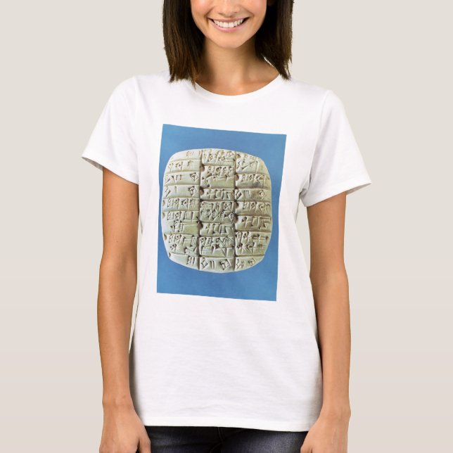 Accounts Table with cuneiform script, c.2400 BC (t T-Shirt (Front)