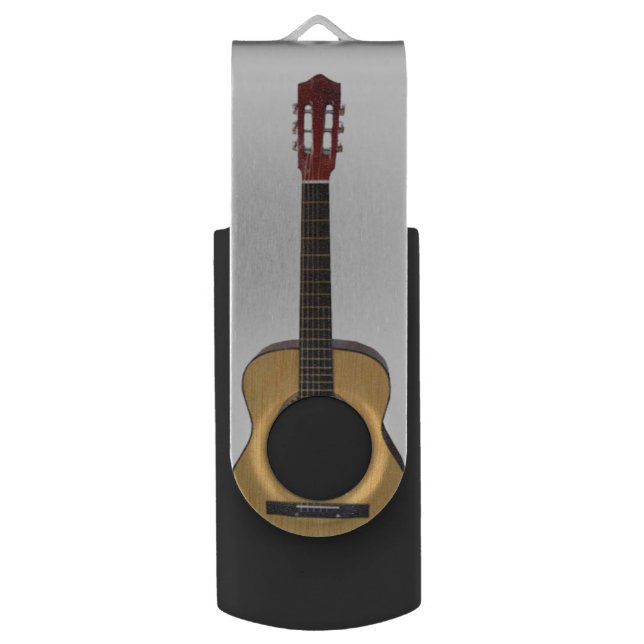 Accoustic Guitar Flash Drive (Front Vertical)