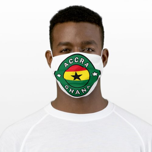 Accra Ghana Adult Cloth Face Mask