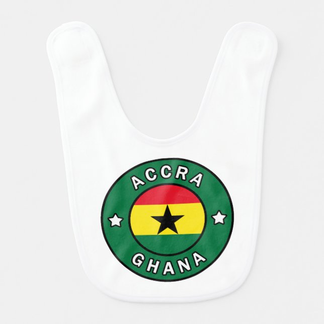 Accra Ghana Baby Bib (Front)
