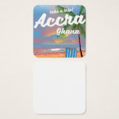 Accra Ghana beach travel poster (Front & Back)