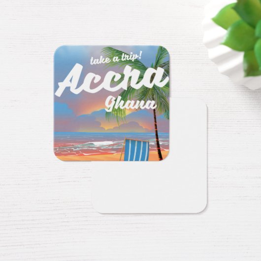 Accra Ghana beach travel poster (Desk)