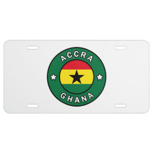 Accra Ghana License Plate