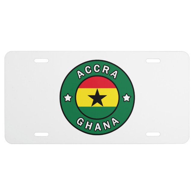 Accra Ghana License Plate (Front)