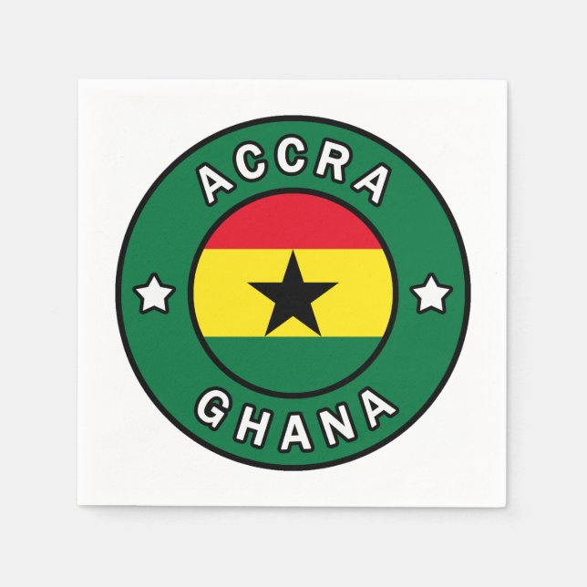 Accra Ghana Napkins (Front)