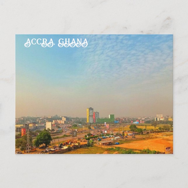 Accra Ghana Postcard (Front)
