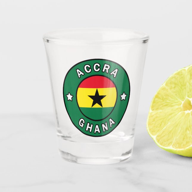 Accra Ghana Shot Glass (Front)