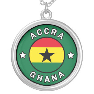 Accra Ghana Silver Plated Necklace