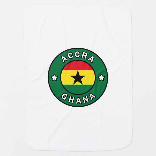Accra Ghana Swaddle Blanket (Front)