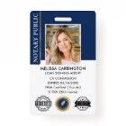 Accreditation Notary Public Photo QR Navy Gold